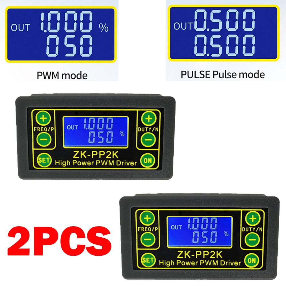 2PACK ZK-PP2K PWM Motor Speed Controller Regulator Frequency Adjustable Module