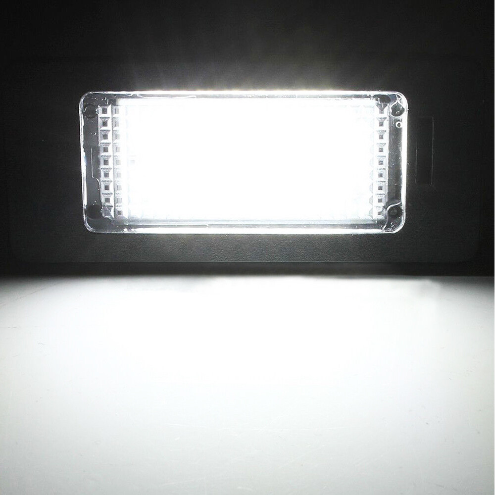 Pair License Plate Lights w/ LED Tag Lamp For BMW E90 E92 E39 E60 E61 M5 E70