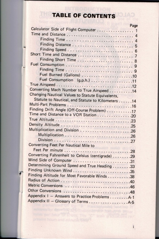 Boeing Jeppesen Slide Graphic Flight Computer JS514105