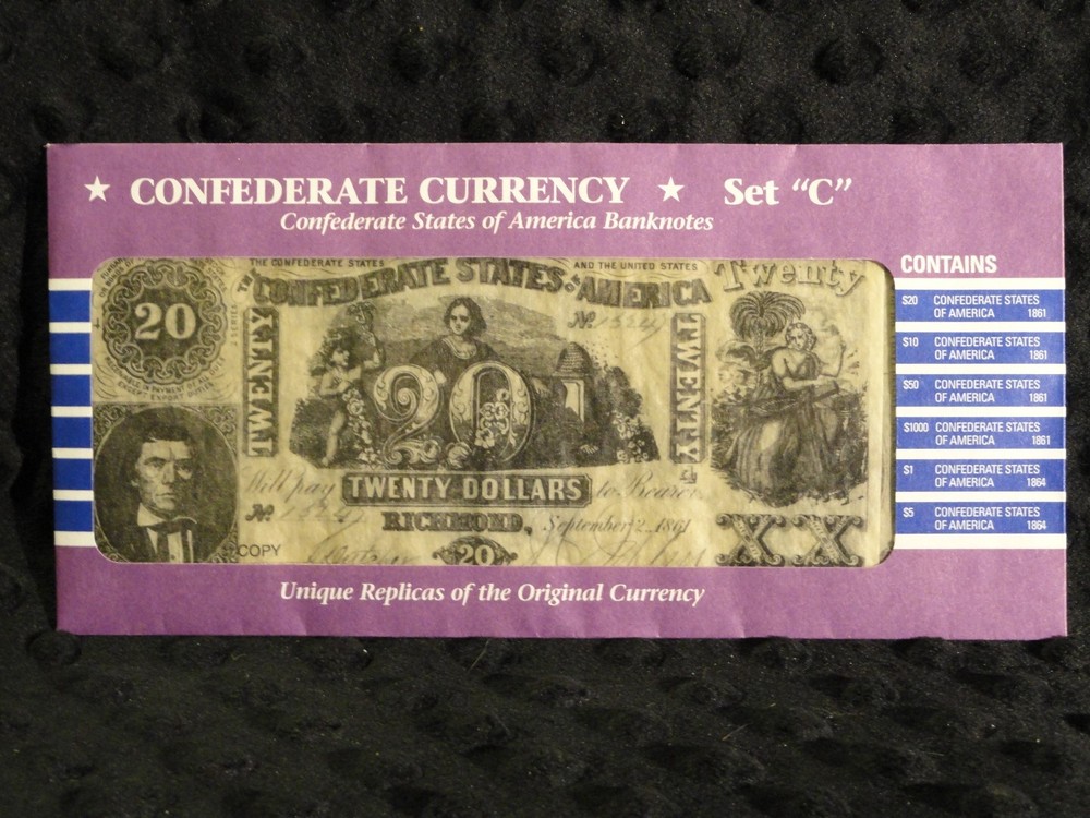 Confederate Currency Notes "Set C"