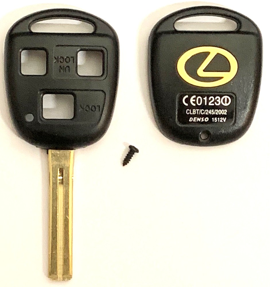 KEY CUT SERVICE + Lexus 3 Button Remote Head Key Shell TOY48 (Short)