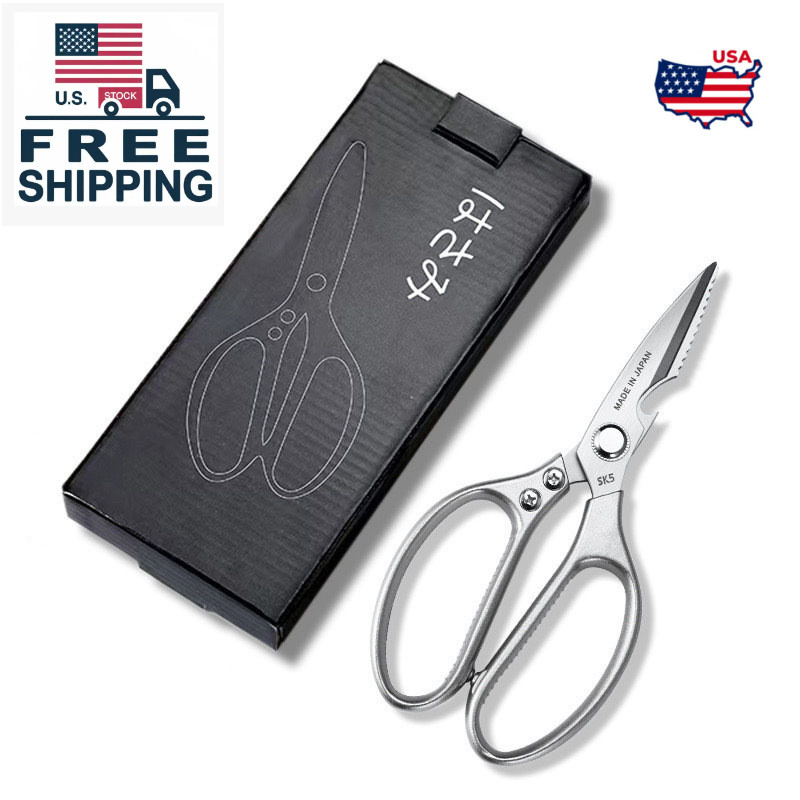 Heavy Duty Kitchen Shears Stainless Steel Multi-Function Scissors for Meat Fish