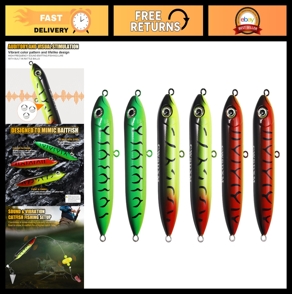 Catfish Float Rig Demon Dragon Style Rattling Line Float Propeller and Circle Ho