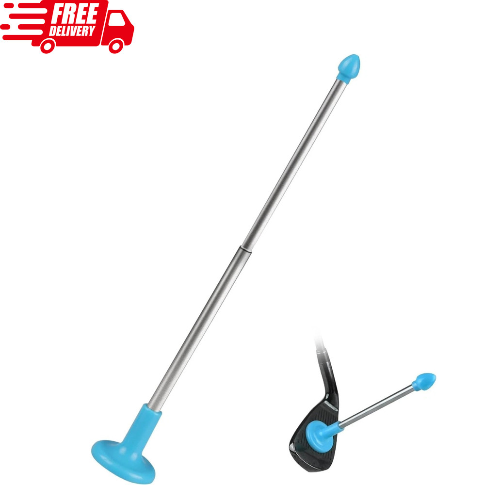 Golf Training Aids Magnetic Club Golf Alignment Stick Demonstrating Correct Blue