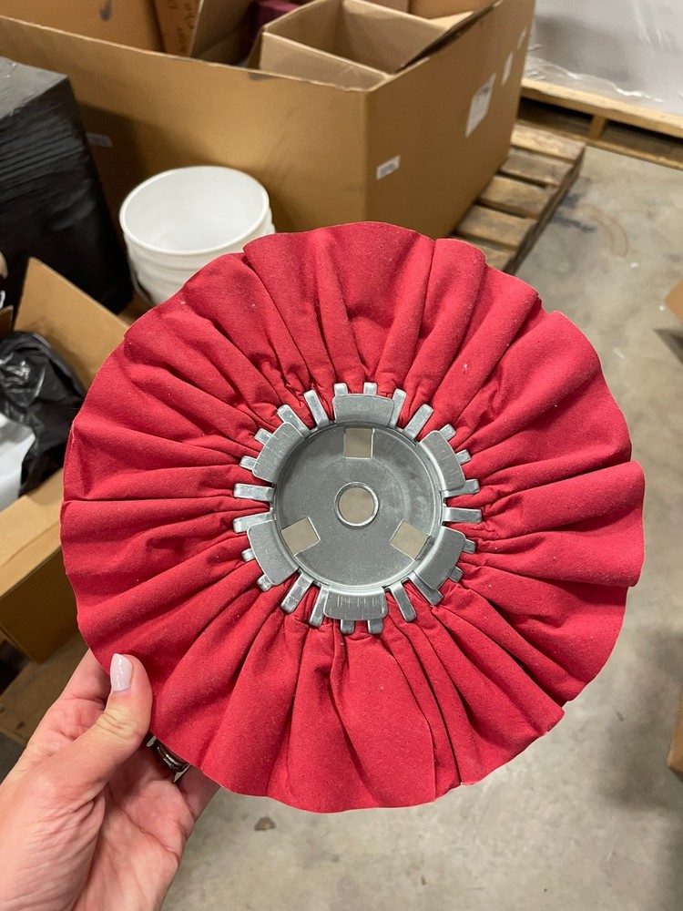 10" Airway Buffing Wheel for Angle Grinder - Red