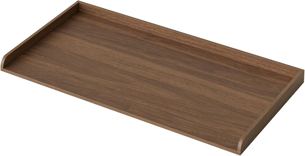 Walnut Laundry Countertop for Washer & Dryer - 27.6" x 54" Storage Solution