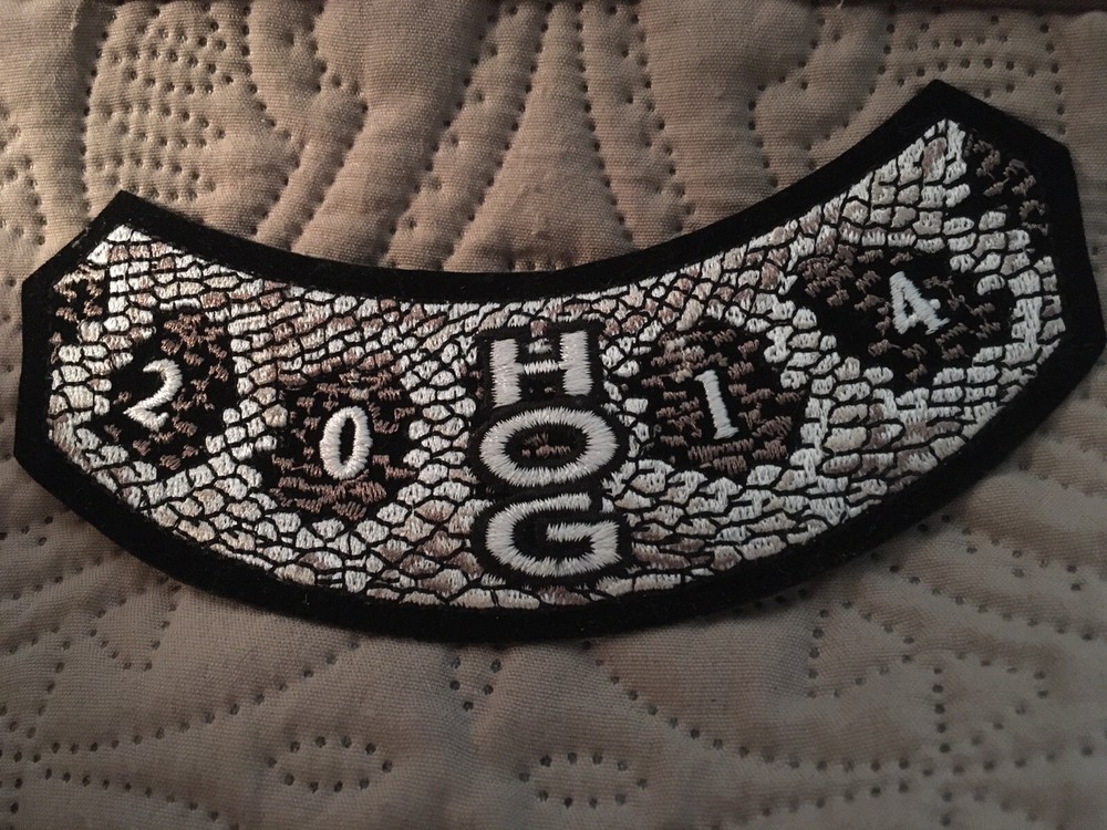 "NEW" 2014 HARLEY DAVIDSON OWNERS GROUP HOG Snake print Patch