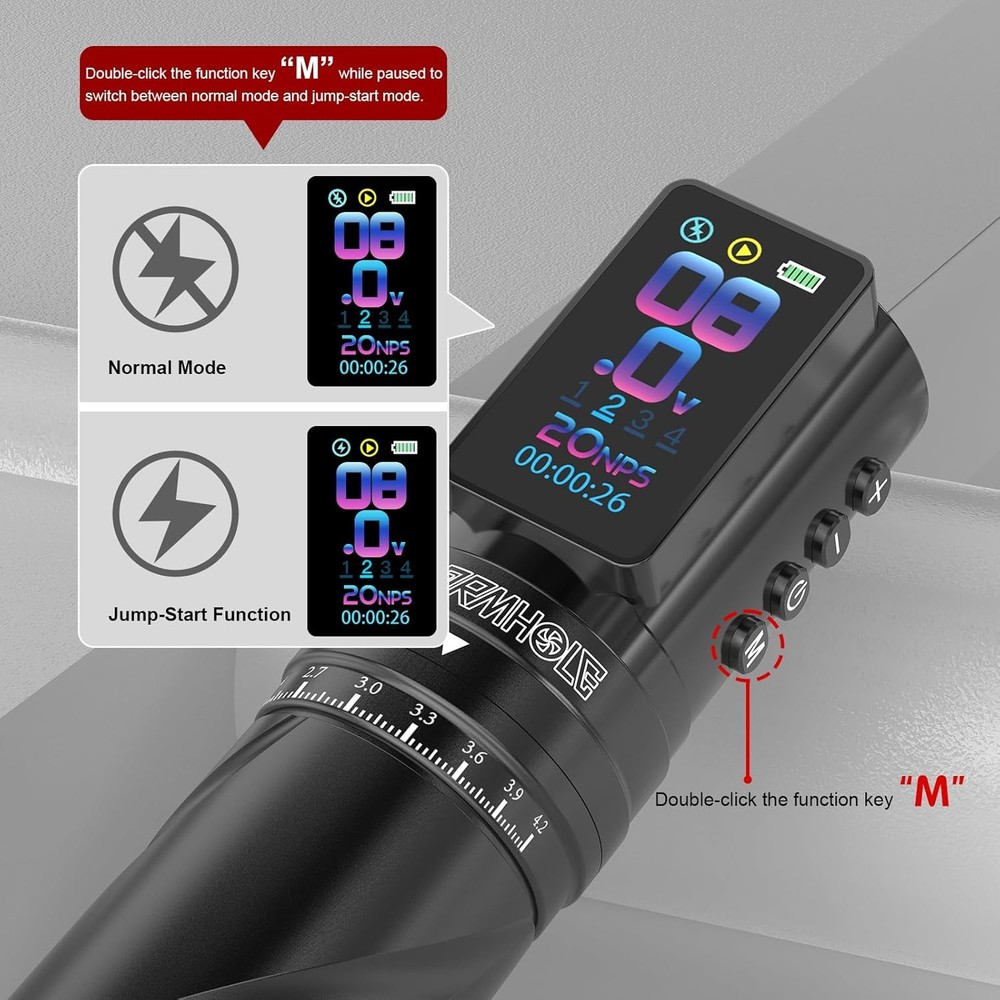 Wormhole Tattoo Gun Wireless Machine Multi-function Pen CHP82-A