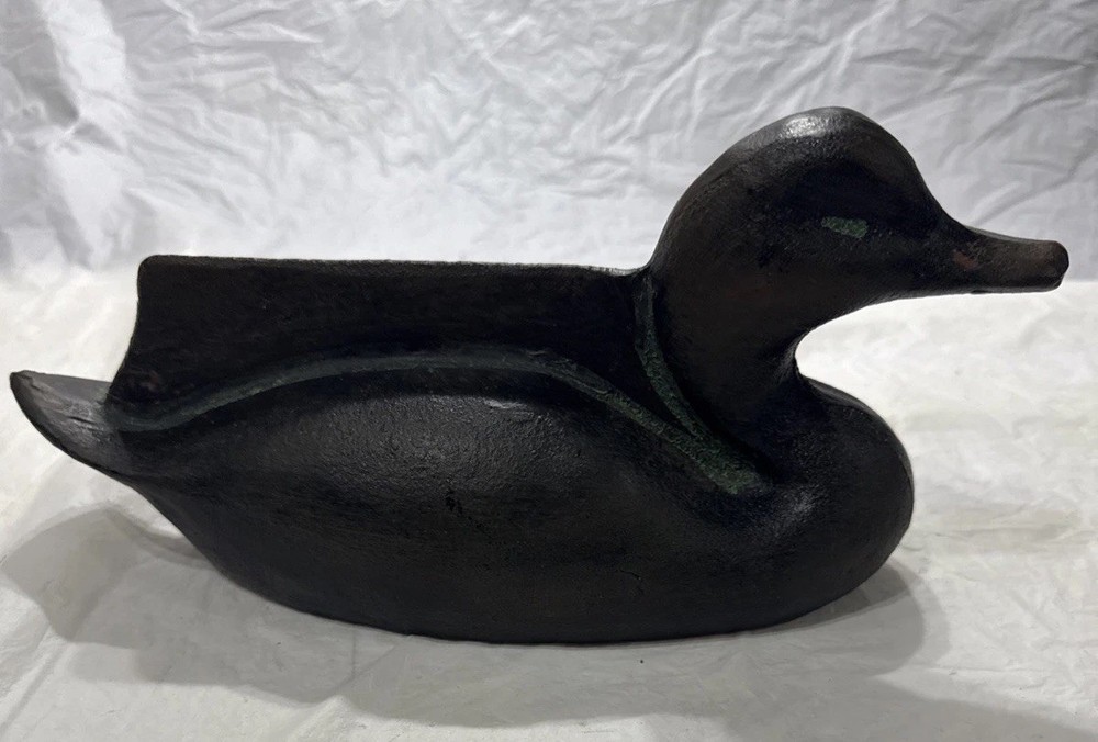 CAST IRON DUCK DECOY BOOT SCRAPER DOORSTOP Heavy