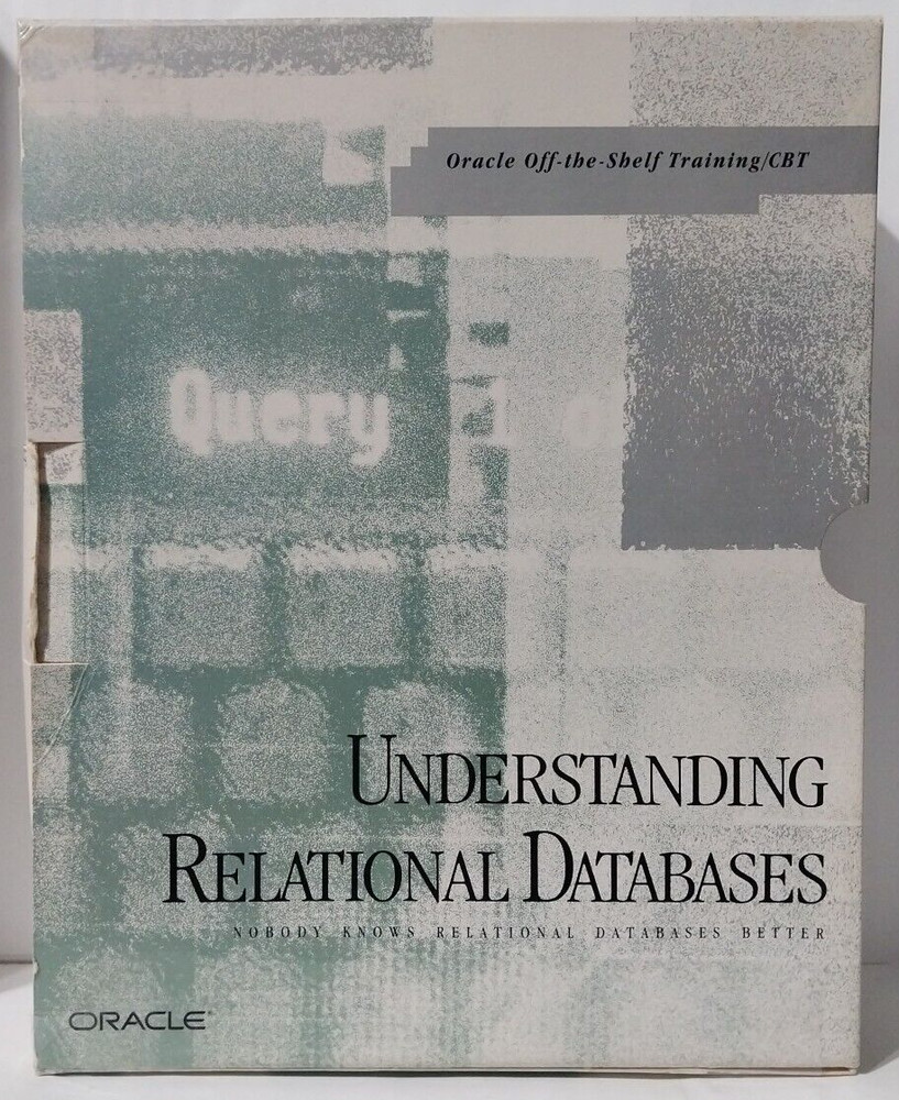 Oracle Understanding Relational Databases w/ 3.5" Disks and 5.25" Disks - See