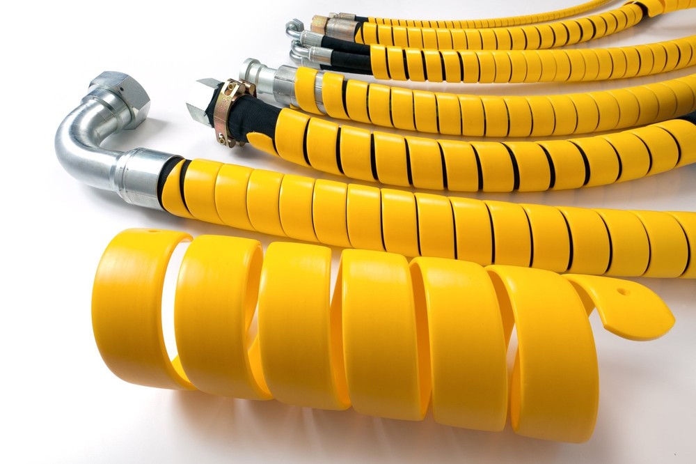 Caplugs SPPC Series – Safeplast Pre-Cut Spiral Wrap Hose & Cable Protector Ye...