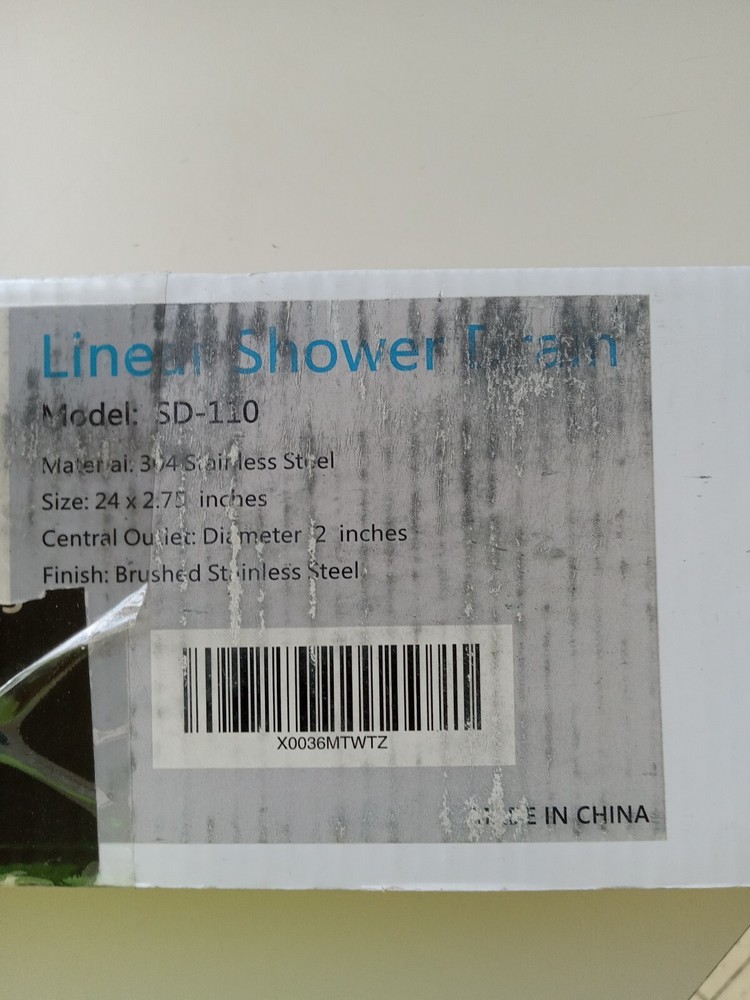 Baunvb Linear shower drain 28"
