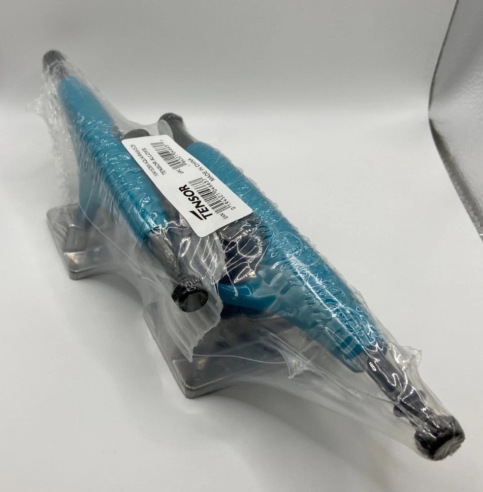 Tensor Alloy Skateboard Trucks 5.25 Aqua Raw