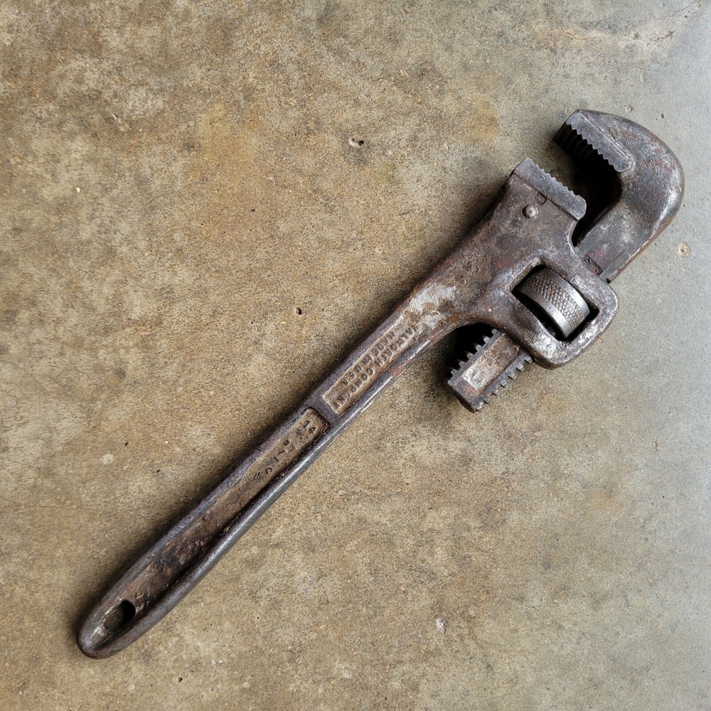 Vintage Walworth Walco Pipe Wrench 14"