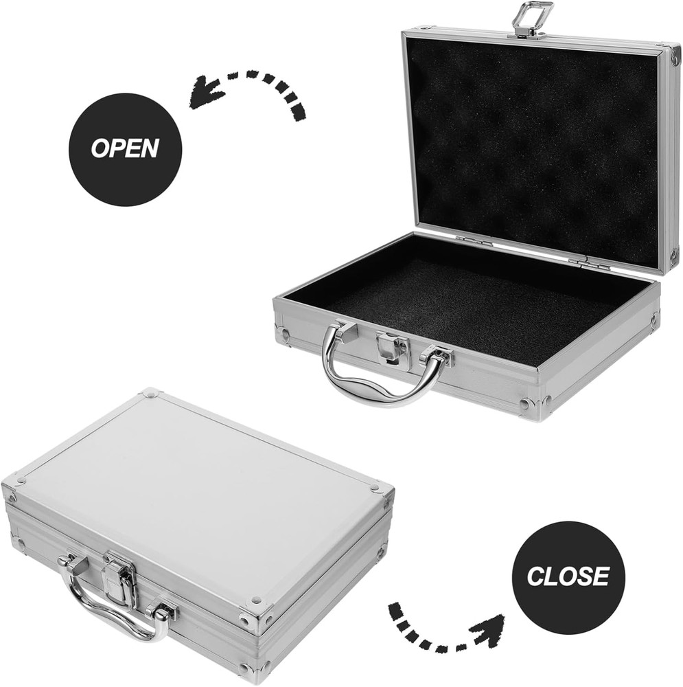 Aluminum Briefcase Multi-Functional Toolbox Carrying Box Handheld Suitcase for G