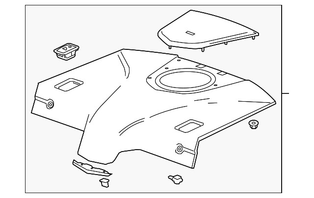 Genuine GM Pkg Tray Trim 22910964