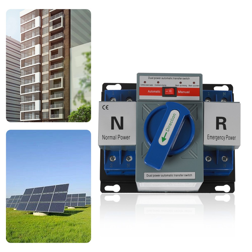 2P Automatic Mini Switch Dual Power Transfer Switch Conversion Switch Self Cast
