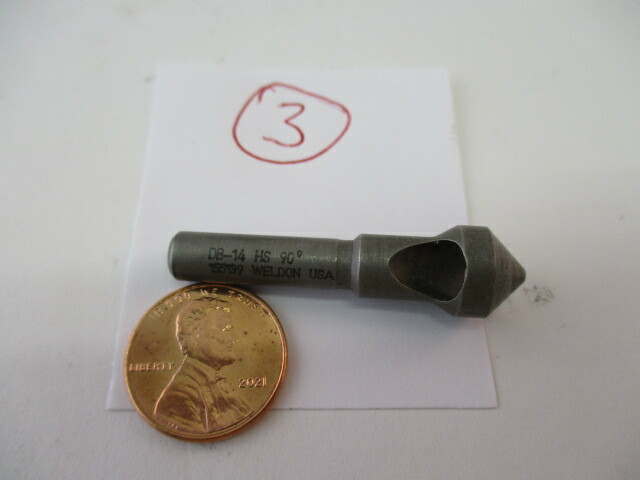 WELDON Countersink # DB-14 x 90° Degree Deburring Tool Chamfer Sharp EC