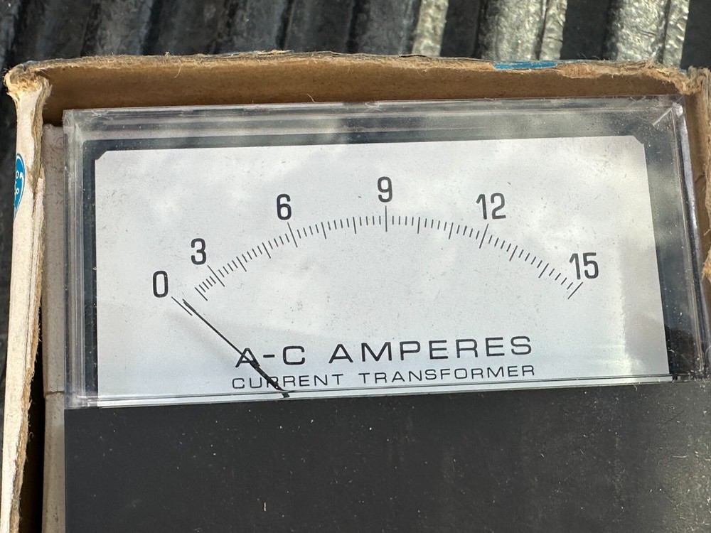 GE 251 Panel Meter, 0-5 ACA, 0-15 ACA Range