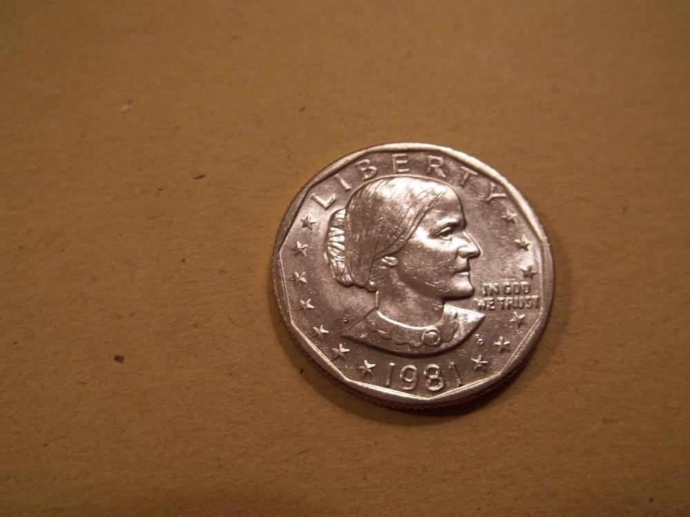 1981 S Mint Susan B. Anthony Dollar taken from Mint Set.