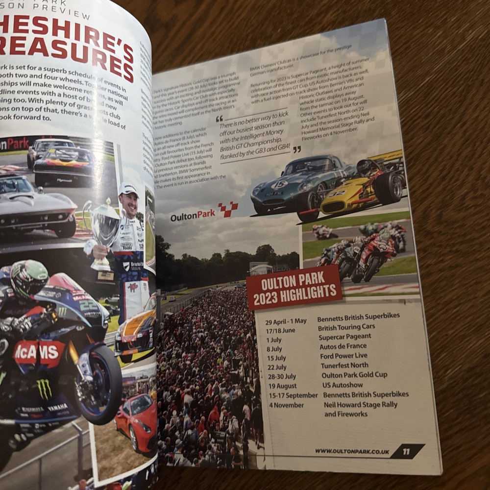British GT Programme - April 2023 - Oulton Park - Pre owned