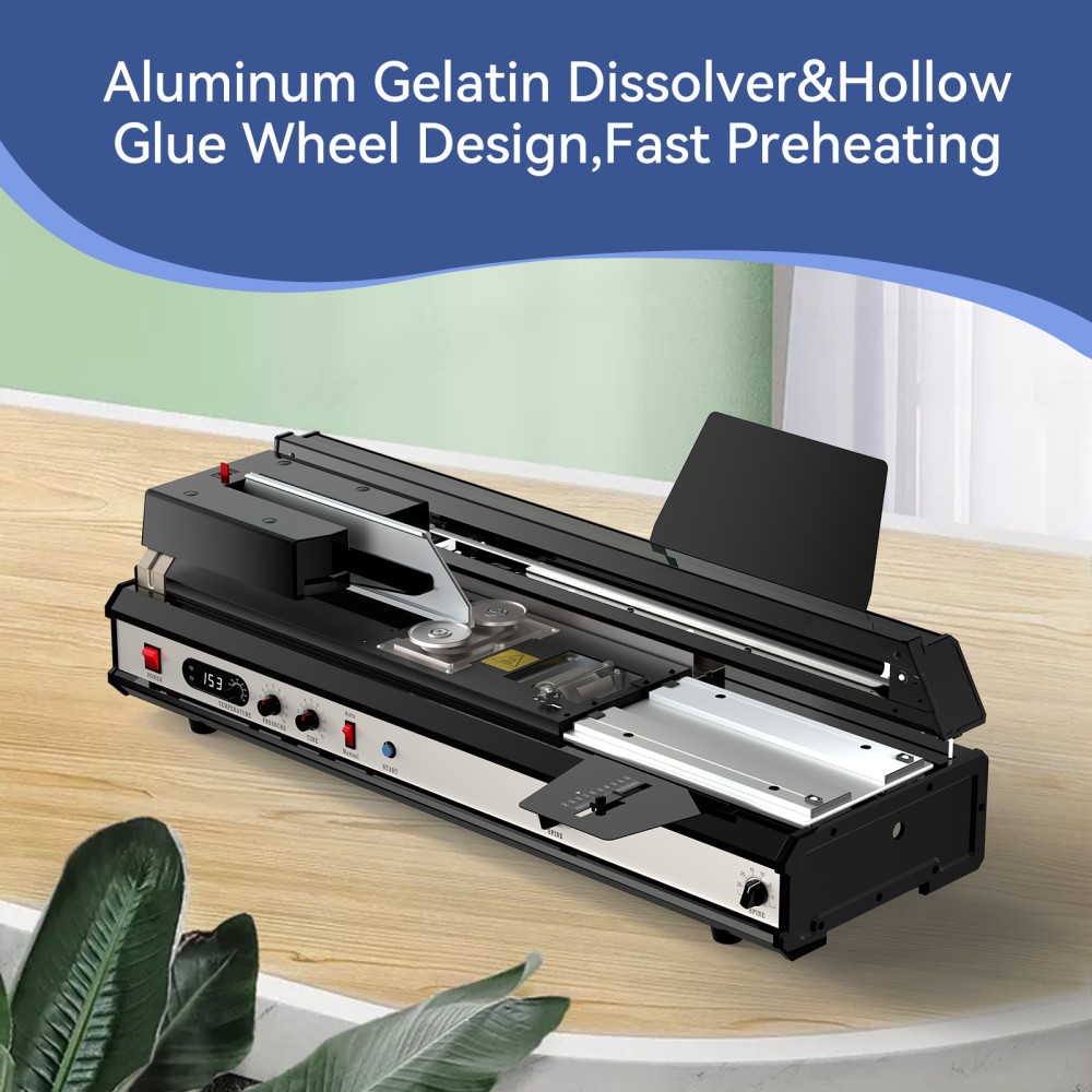 A4 Hot Melt Book Binder-Wireless Automatic Binding Machine,School/Office Binding
