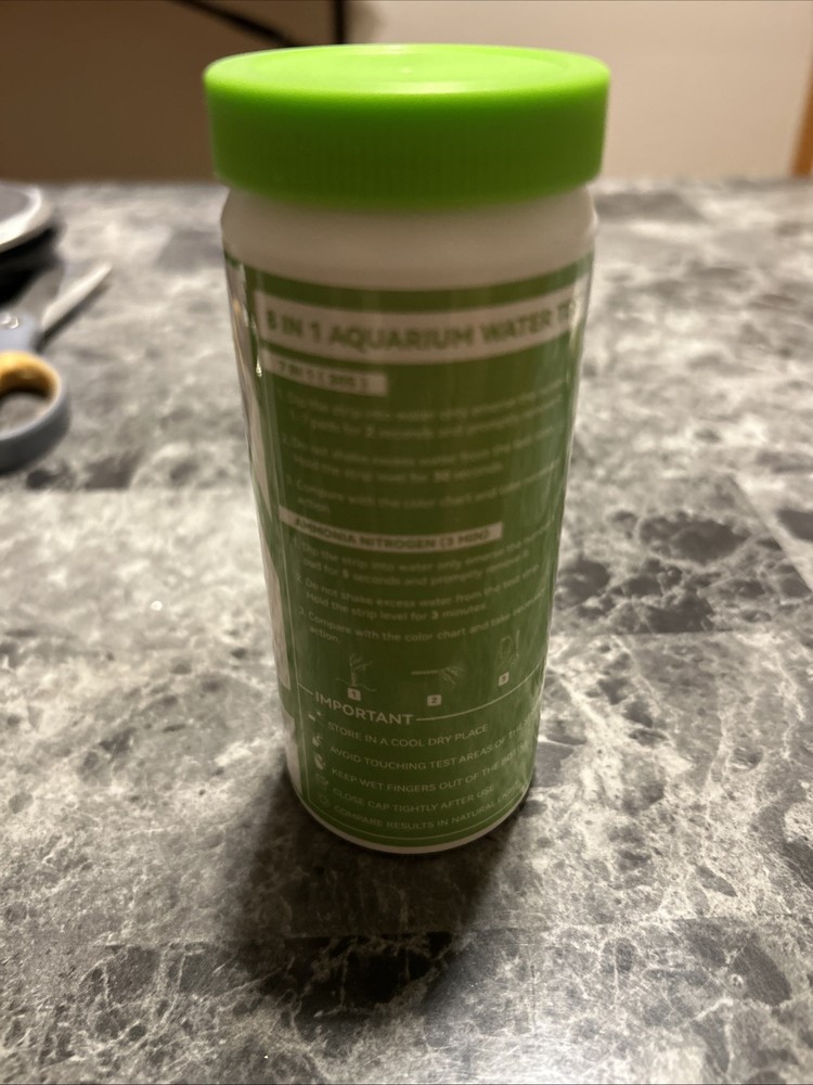 AAwipes Aquarium Ammonia Test Strips 8-in-1 |47Strips | Quick & Accurate Water: