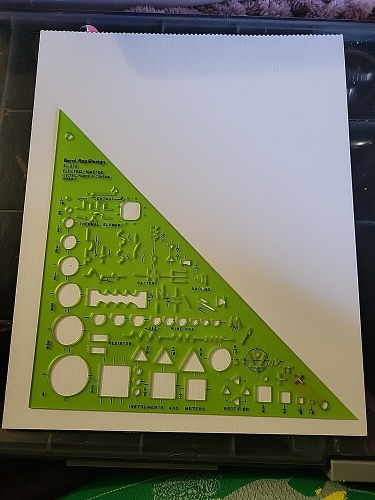 Berol Rapidesign Template - Electromaster - R-375