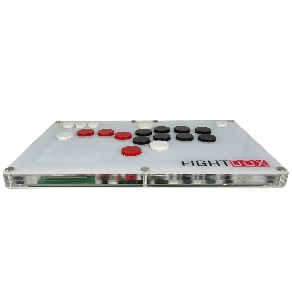Fightstick White Arcade Hitbox PC Raspberry Android Hit Box Cherry MX Black
