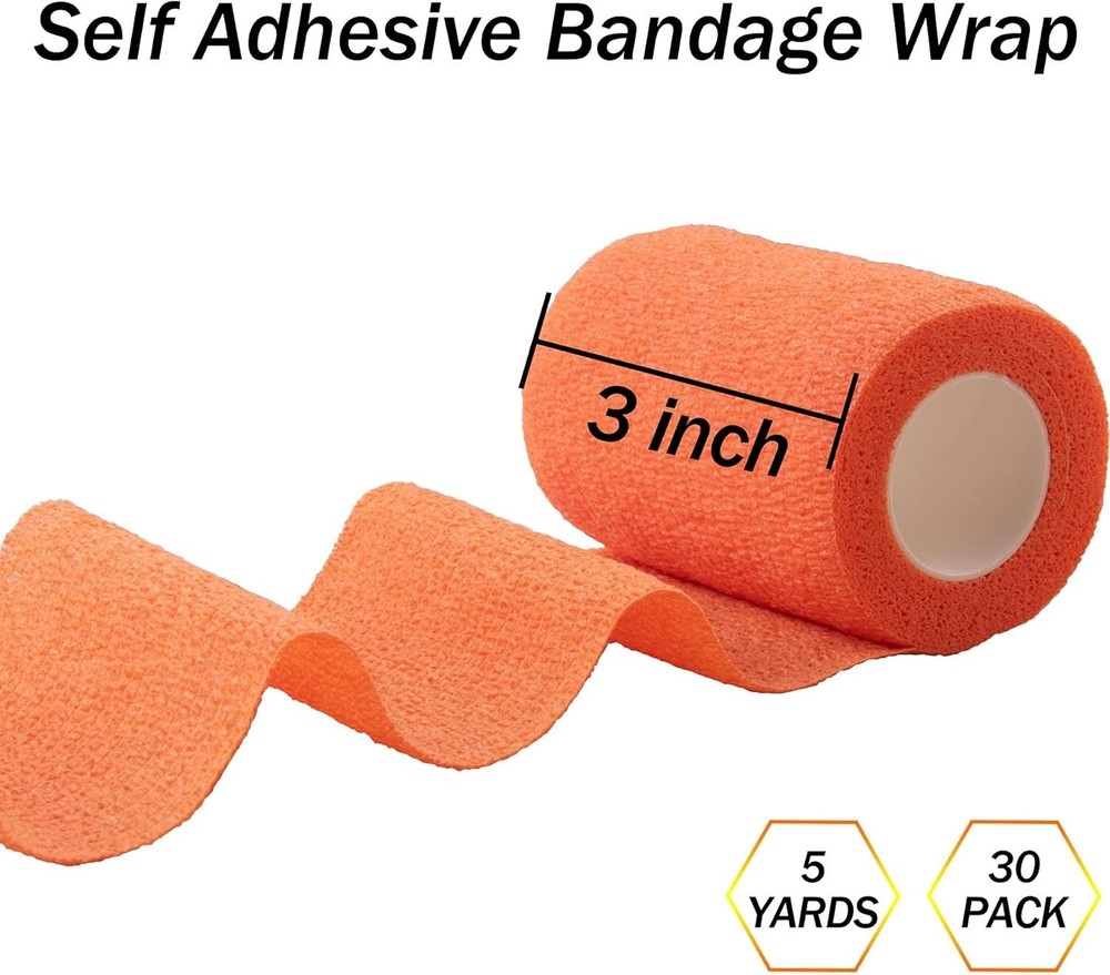 Stretch Bandage Wrap for Ankle & Wrist - 30 Rolls