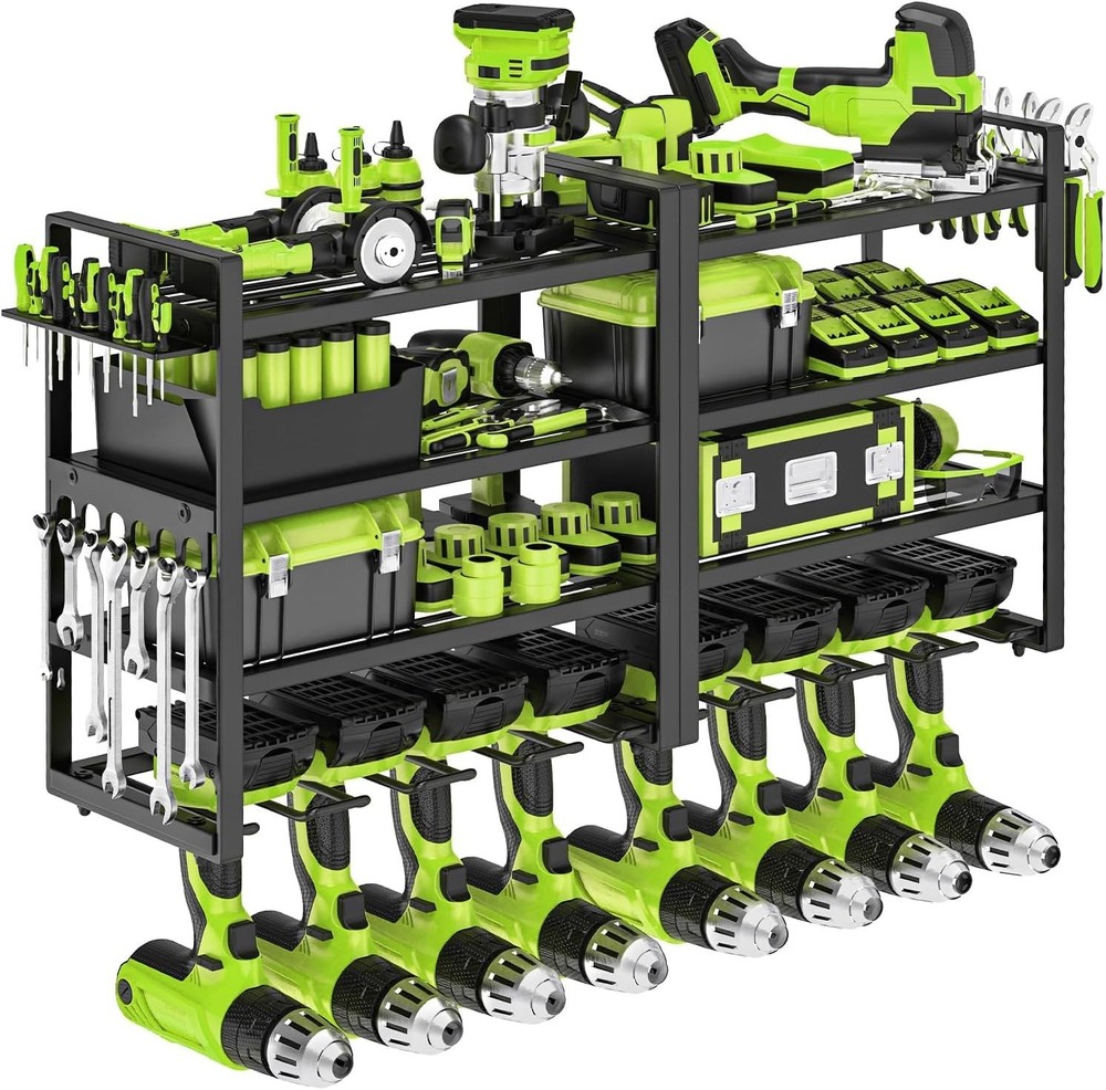 Heavy Duty Power Tool Organizer Wall Mount