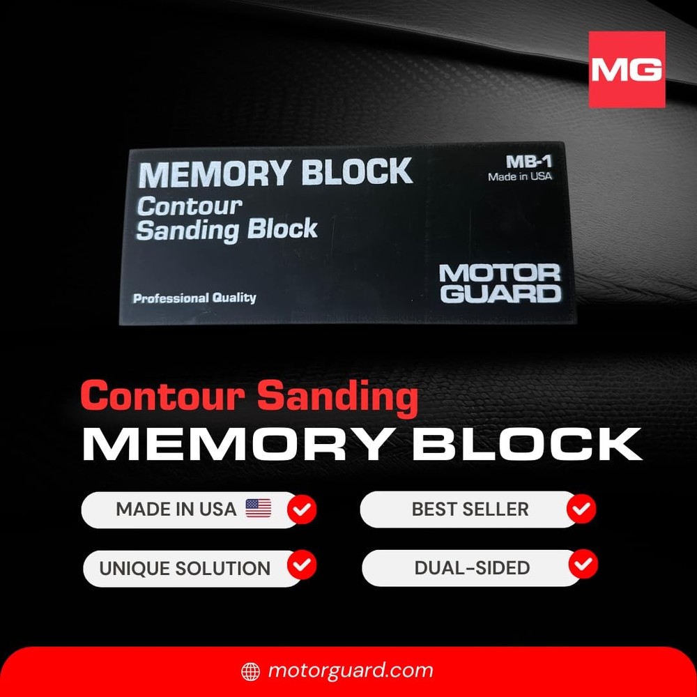 Motor Guard Memory Block Sanding Block MB1 Unique Flexible Sanding Solution