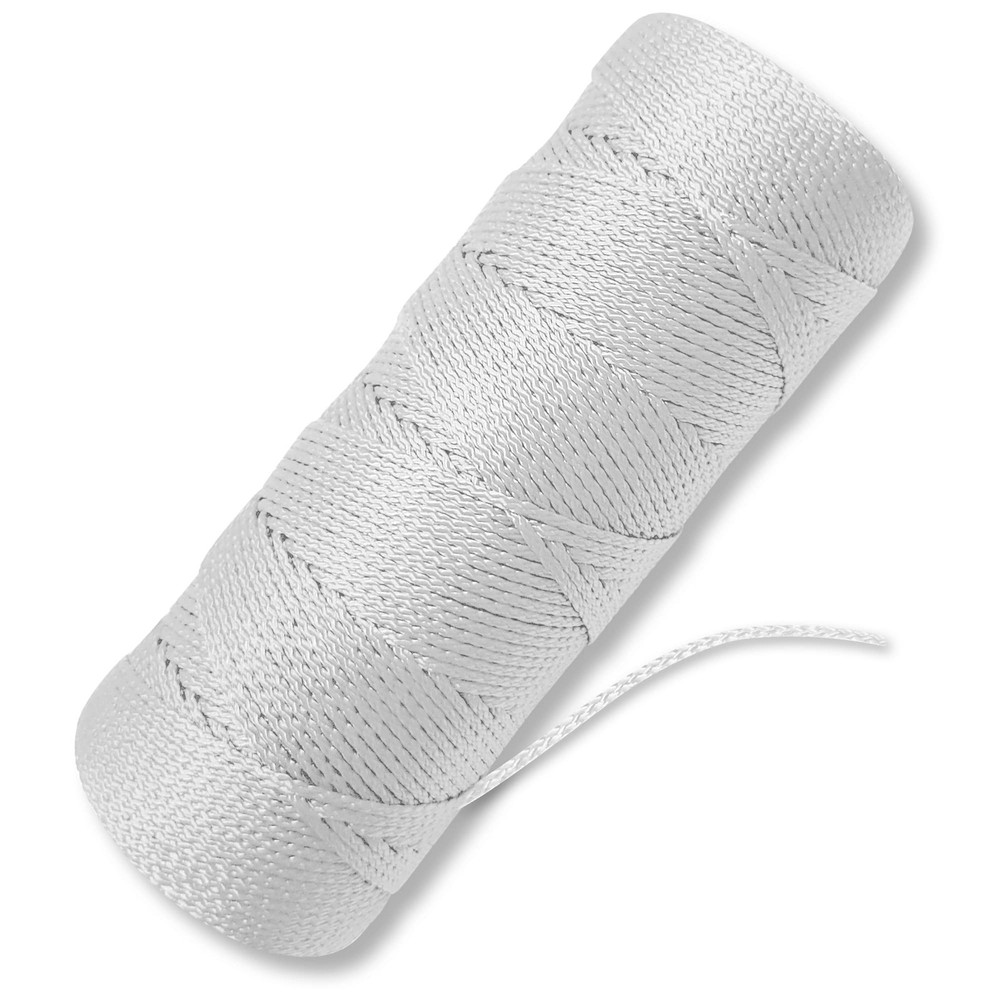 Bright White Twine String - #18 Strong Nylon String - 500 Ft Length White String