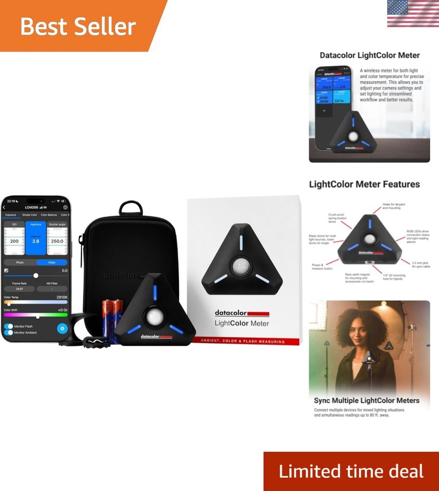 Multi-Functional LightColor Meter - Wireless App Integration for Filmmakers