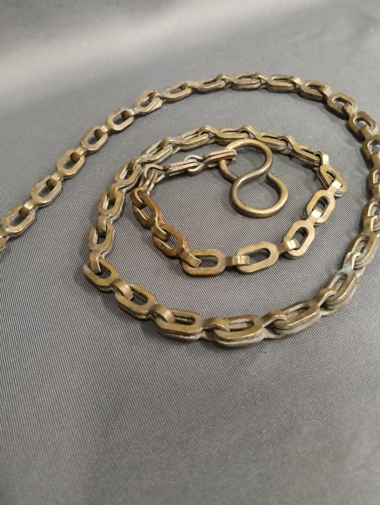 BRASS PUMKIN BALL HIGH LEVEL CISTERN LOO PULL TOILET PULL, CHUNKY BRASS CHAIN
