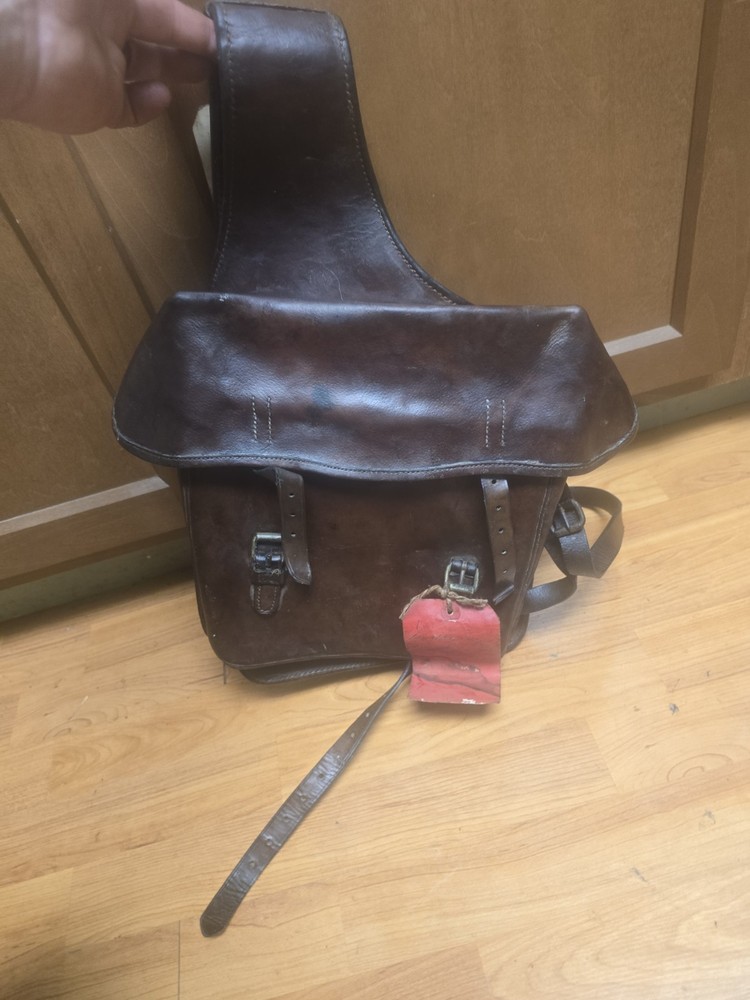 French Cantle / Saddle Bag Cavalry Marked Paris Leon Braun