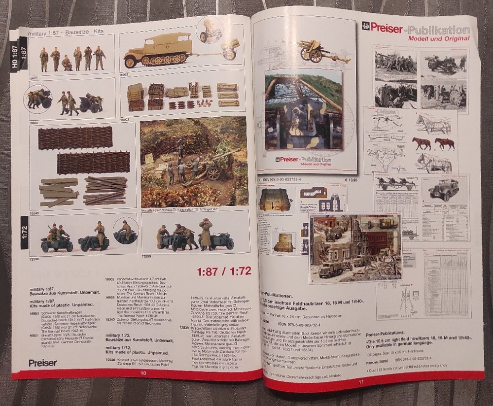 catalogue PREISER 2008 + tariff figures model railway train HO