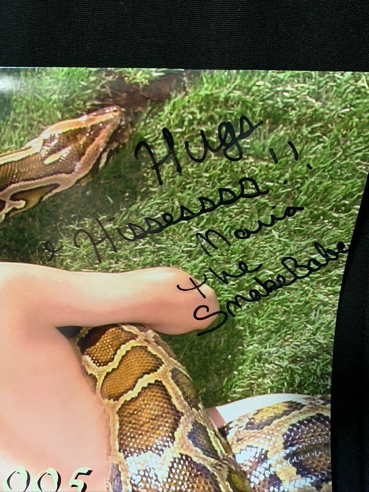 2005 Calendar Autographed Maria the SnakeBabe