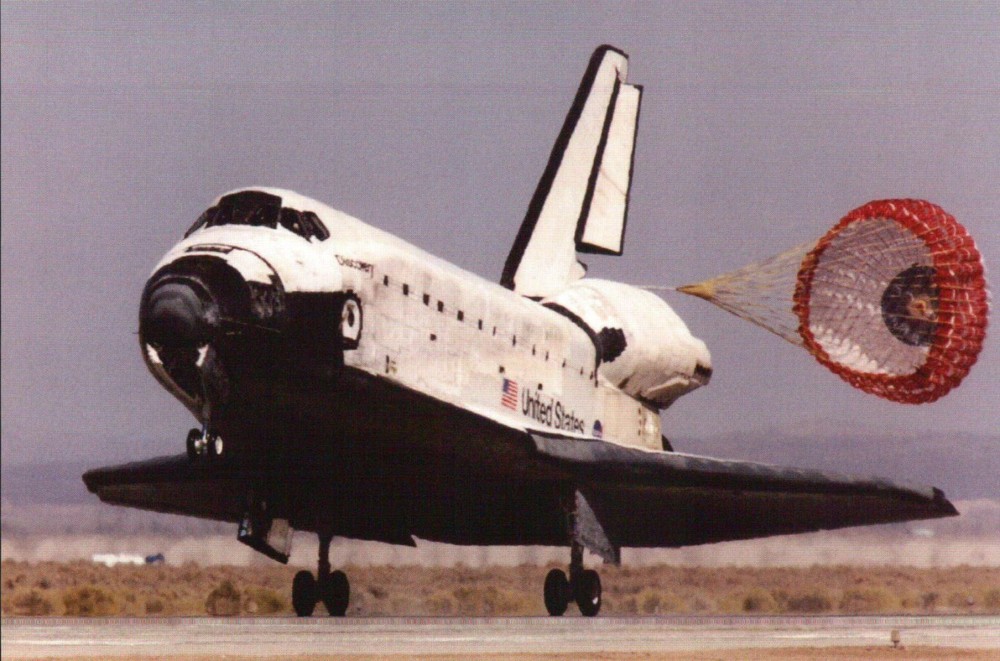 NASA Space Shuttle Discovery at Edwards Air Force Base California, CA - Postcard