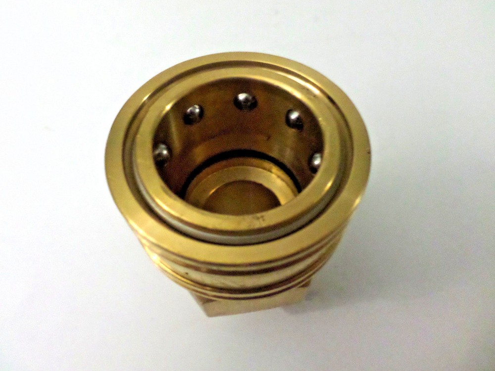 Nitto Kohki 8TSM TSP Cupla Socket Coupler 1", Brass PREOWNED UNIT OPEN PKG***
