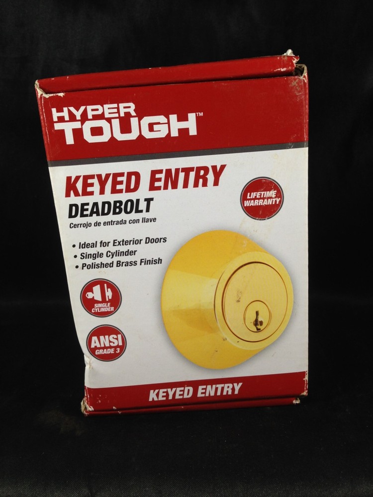 Hyper Tough Keyed Entry Deadbolt One Pair