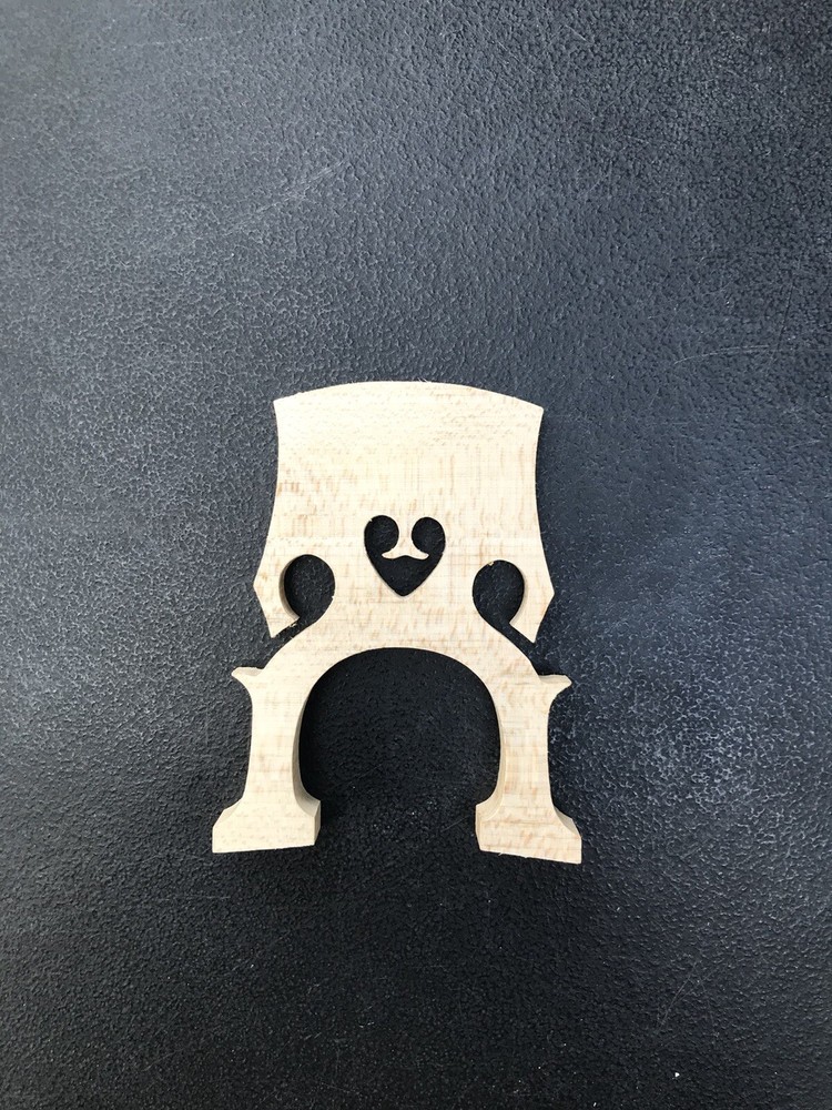 1/2 Cello Bridge Self-Adjusting Blank Bridge, Maple Wood