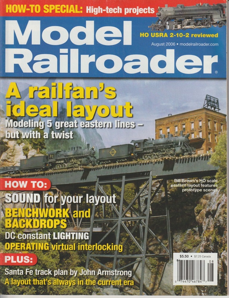 MODEL RAILROADER AUGUST 2006 Magazine - BACK ISSUE