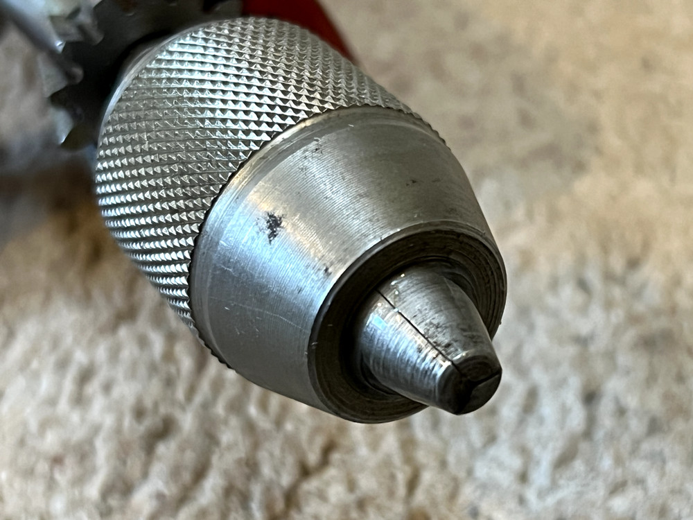 VINTAGE GENKO GERMANY HAND DRILL RED EGGBEATER STYLE