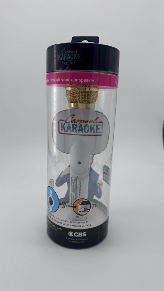 Singing Machine Carpool Karaoke Microphone New Open Box