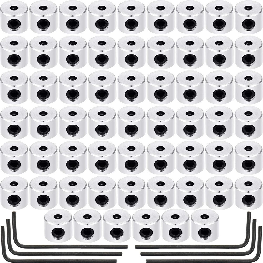 60 Pieces Pin Keepers Locking Clasp Pin Backs Replacement with Wrench Silver ...