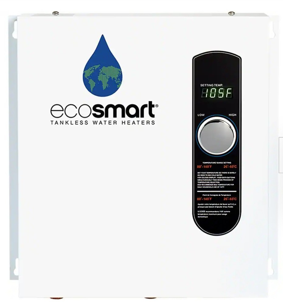 EcoSmart ECO 24 Electric Tankless Water Heater 24kW 240V 4.68 GPM Compact