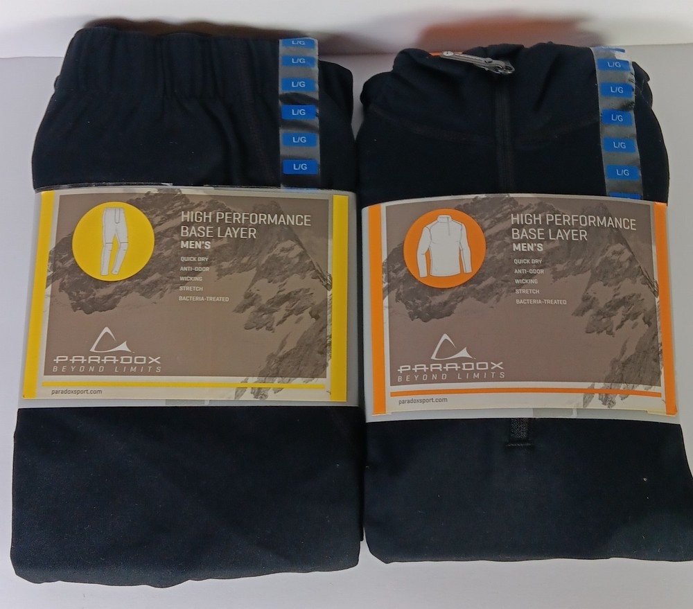 Paradox Beyond Limits Eco-Friendly Base Layer Set Men's L Pullover & Pants NIP