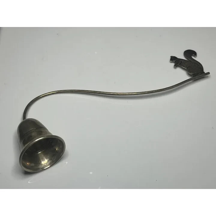 Vintage Sterling Silver Squirrel Candle Snuffer