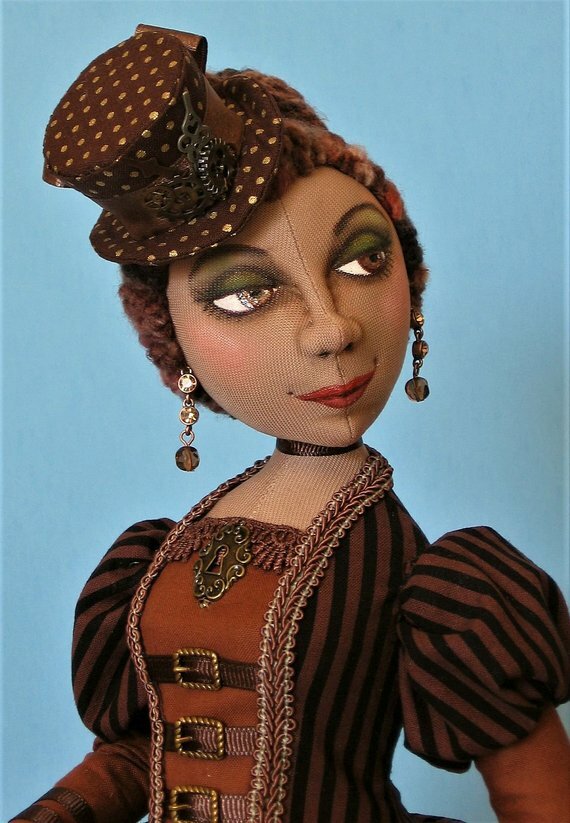 "Penny Dreadful" Printed Cloth Art Doll Pattern by Arley Berryhill
